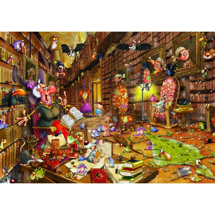 Puzzle Grafika-F-30047 François Ruyer - Sorcière à la Bibliothèque