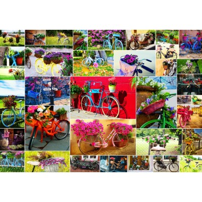 grafika-Puzzle - 1500 pieces - Collage - Bikes