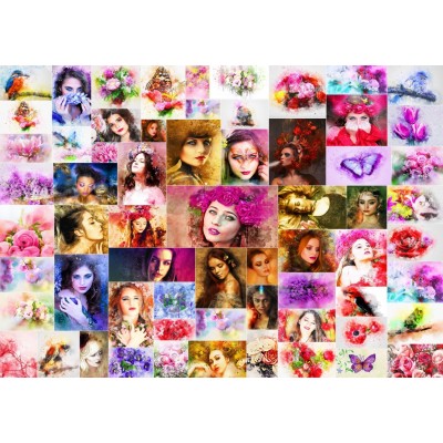grafika-Puzzle - 1500 pieces - Collage - Women