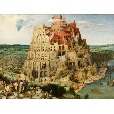 grafika-Puzzle - 2000 pieces - Pieter Bruegel the Elder - The Tower of Babel, 1563