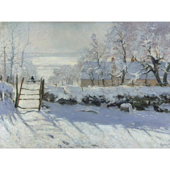 Puzzle Grafika-F-30093 Claude Monet : La Pie, 1868-1869