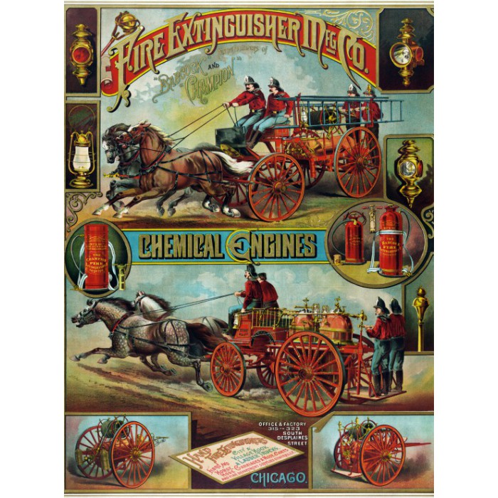 Puzzle Grafika-F-30111 Affiche Publicitaire, 1890-1900