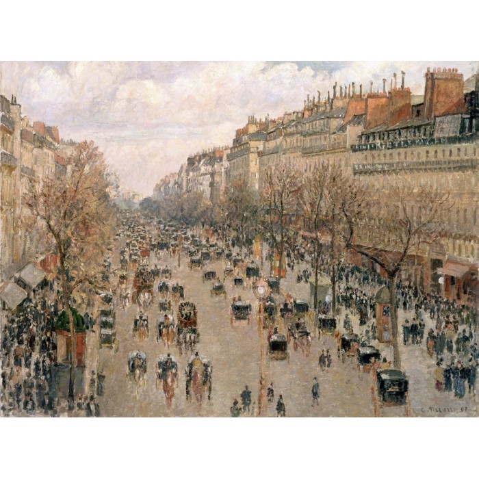Puzzle Grafika-F-30153 Camille Pissarro: Boulevard Montmartre, 1897