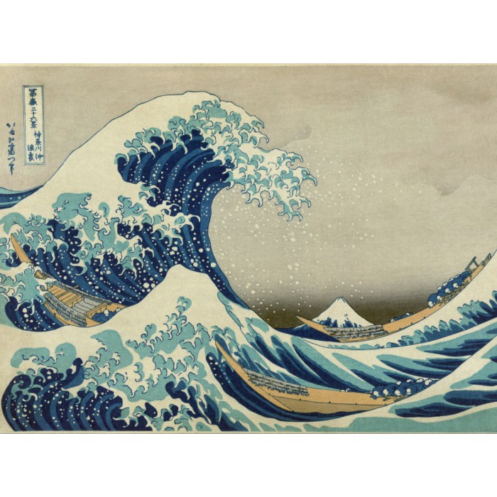 Puzzle Grafika-F-30189 Katsushika Hokusai : La Grande Vague de Kanagawa, 1826-1833