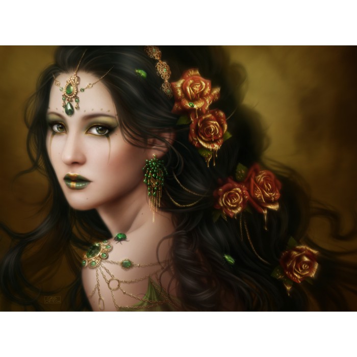 Puzzle Grafika-F-30284 Golden Rose