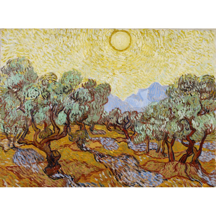 Puzzle Grafika-F-30307 Vincent van Gogh: Olive Trees, 1889