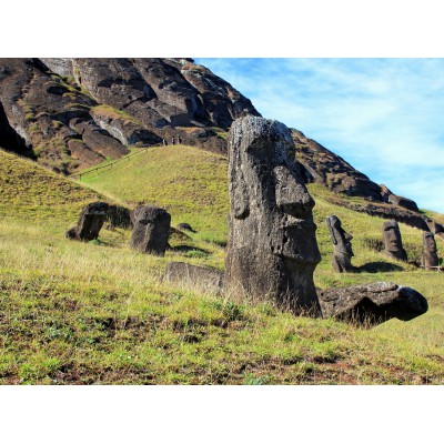 Grafika - 2000 pièces - Moai at Quarry, Easter Island