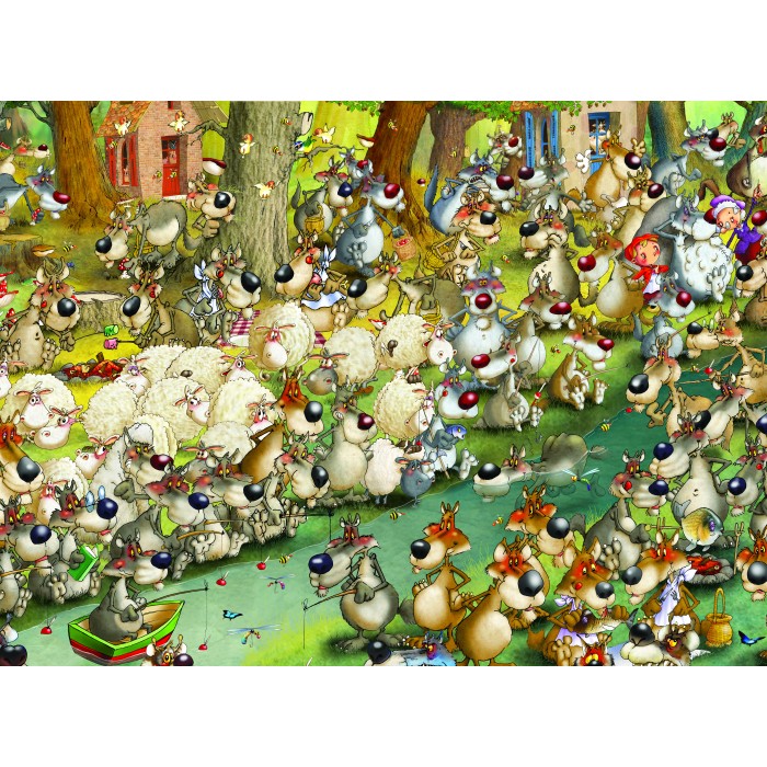 Puzzle Grafika-F-30392 François Ruyer - Loups !