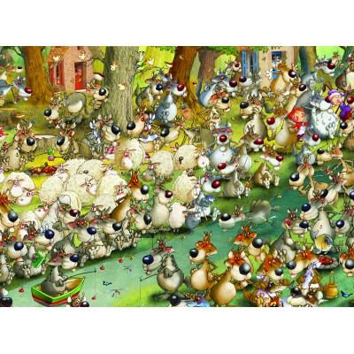 Grafika - 2000 pièces - François Ruyer - Loups !