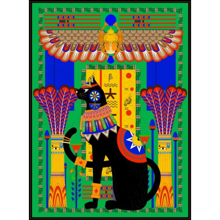 Puzzle Grafika-F-30409 Egyptian Cat