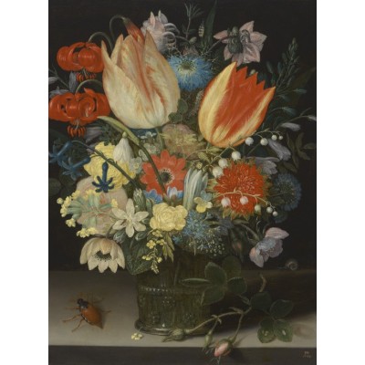Grafika - 2000 pièces - Peter Binoit: Nature Morte avec des Tulipes, 1623