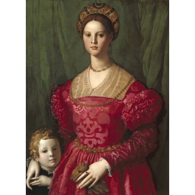 Grafika - 2000 pièces - Agnolo Bronzino: A Young Woman and Her Little Boy, 1540