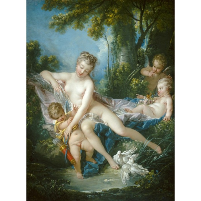 Puzzle Grafika-F-30479 François Boucher : Le Bain de Venus, 1751