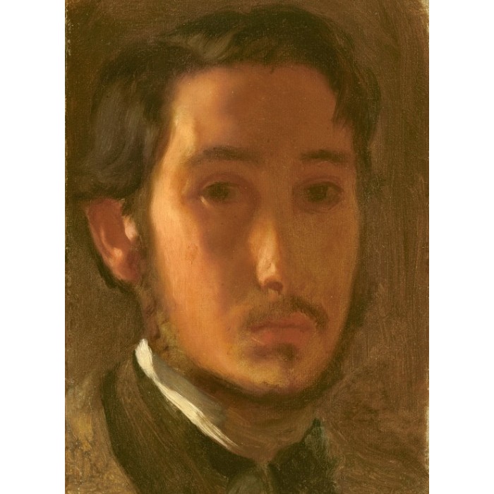 Puzzle Grafika-F-30484 Edgar Degas : Autoportrait avec Col Blanc, 1857