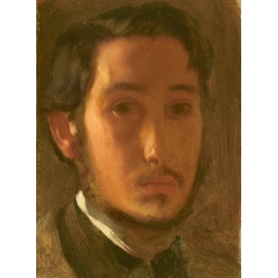 grafika-Puzzle - 2000 pieces - Edgar Degas: Self-Portrait with White Collar, 1857