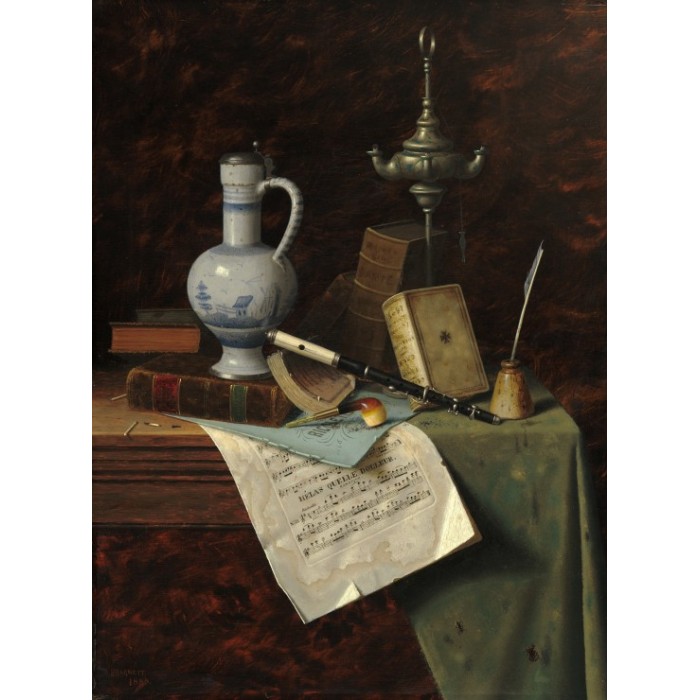 Puzzle Grafika-F-30487 William Michael Harnett: My Gems, 1888