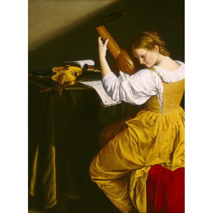 Puzzle Grafika-F-30489 Orazio Gentileschi: La Joueuse de Luth, 1612/1620