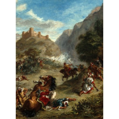 Grafika - 2000 pièces - Eugène Delacroix : Arabes tiraillés dans les montagnes