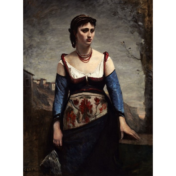 Puzzle Grafika-F-30552 Jean-Baptiste-Camille Corot : Agostina, 1866