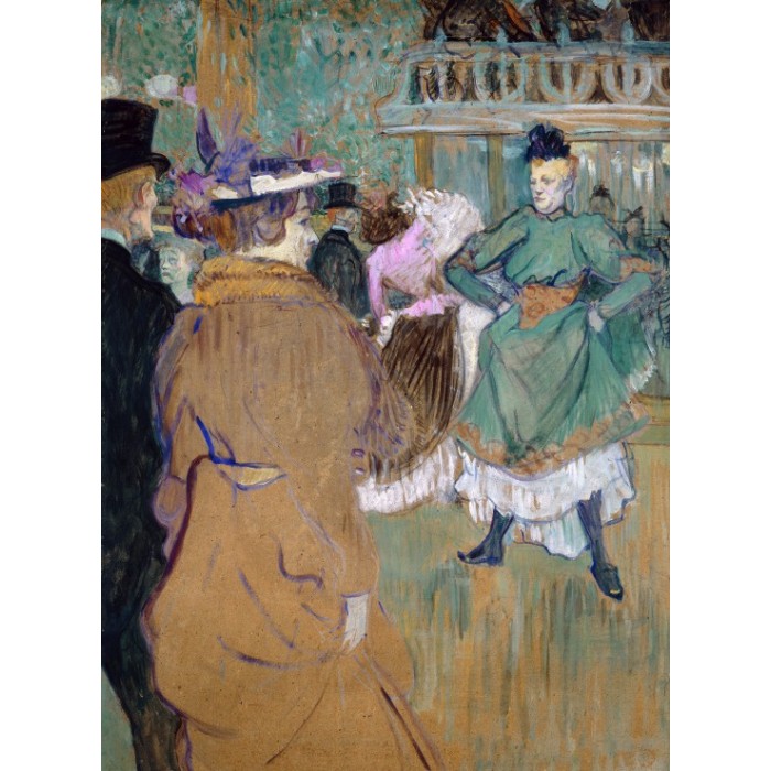 Puzzle Grafika-F-30560 Henri de Toulouse-Lautrec: Quadrille at the Moulin Rouge, 1892