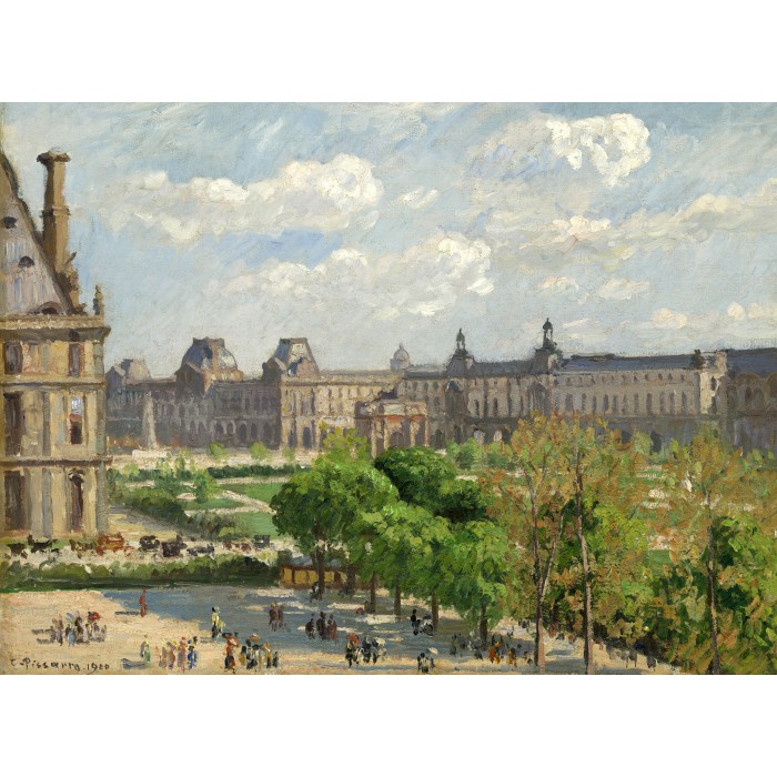 Puzzle Grafika-F-30563 Camille Pissarro: Place du Carrousel, Paris, 1900