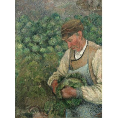 Grafika - 2000 pièces - Camille Pissarro: The Gardener - Old Peasant with Cabbage