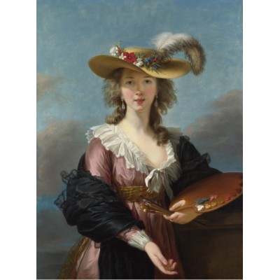 Grafika - 2000 pièces - Elisabeth Vigée-Lebrun: Self-portrait in a Straw Hat, 1782