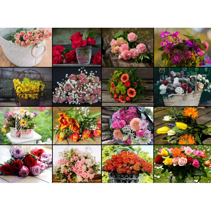 Puzzle Grafika-F-30700 Collage - Flowers