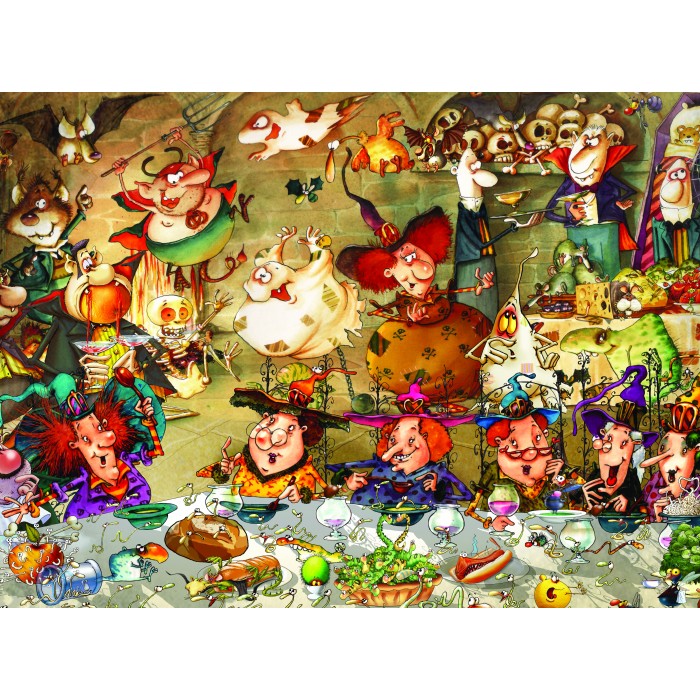 Puzzle Grafika-F-30742 François Ruyer - Repas entre Sorcières