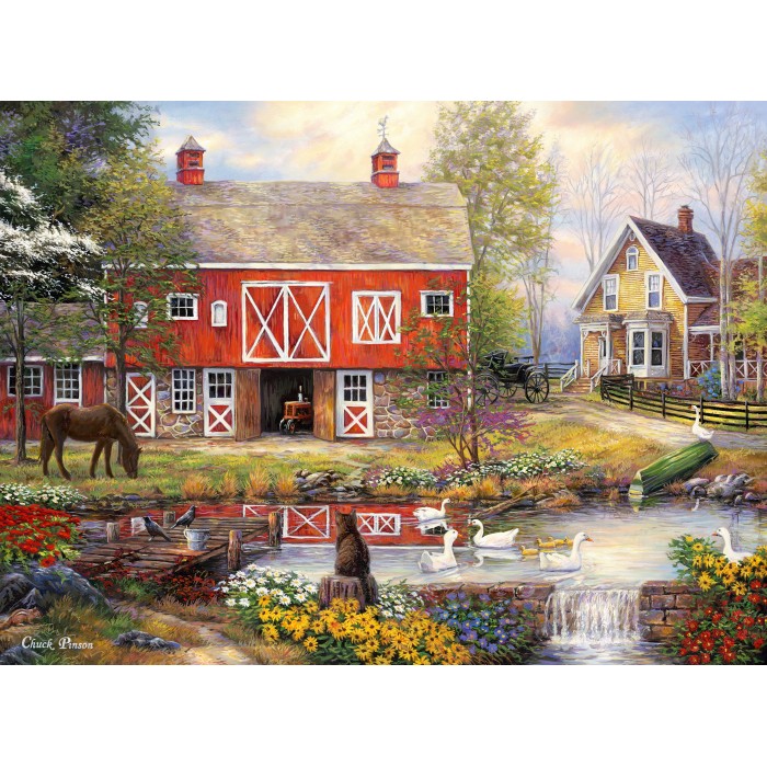 Puzzle Grafika-F-30770 Chuck Pinson - Reflections On Country Living