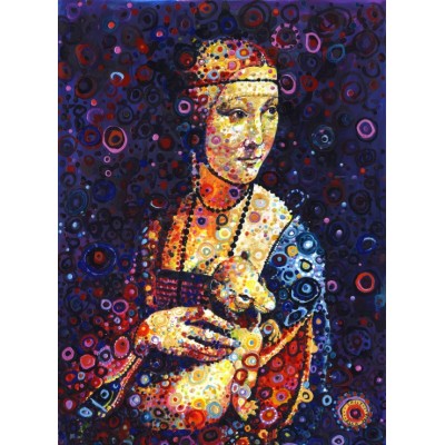 Grafika - 2000 pièces - Leonardo da Vinci: Lady with an Ermine, by Sally Rich