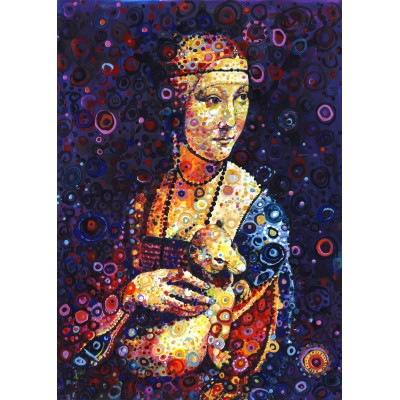 Grafika - 500 pièces - Leonardo da Vinci: Lady with an Ermine, by Sally Rich
