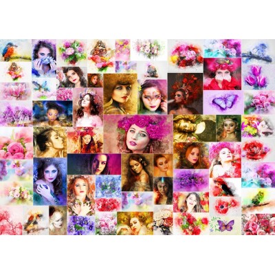 grafika-Puzzle - 500 pieces - Collage - Women