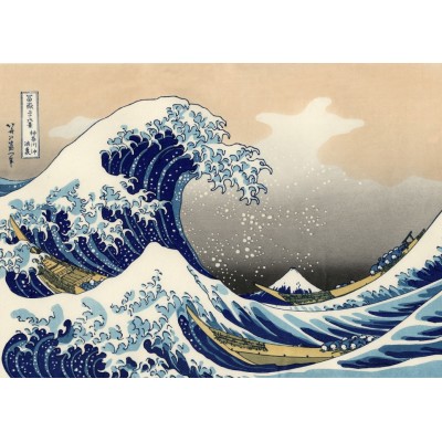 Grafika - 500 pièces - Hokusai - La Grande Vague de Kanagawa