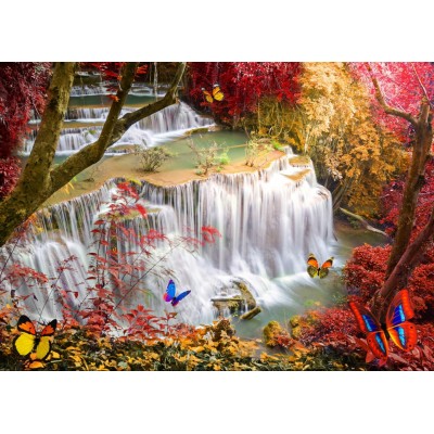 grafika-Puzzle - 500 pieces - Deep Forest Waterfall