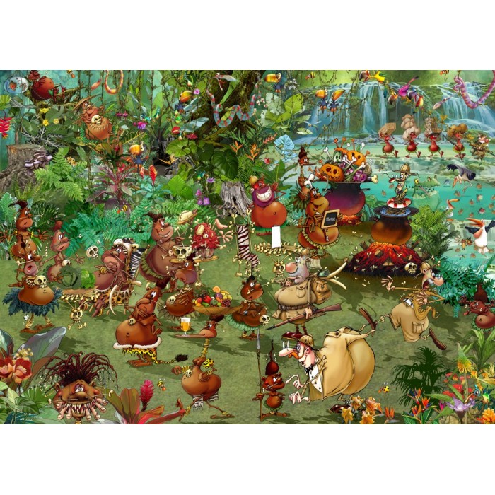 Puzzle Safari Tribal Grafika-F-32335 1500 pieces Jigsaw Puzzles - Humour  and Satire - Jigsaw Puzzle