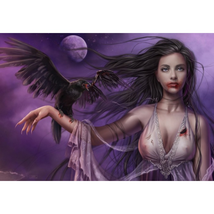 Puzzle Grafika-F-32438 Moonlight Cry