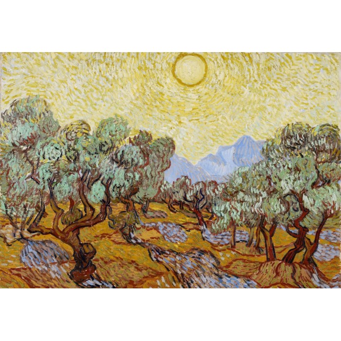 Puzzle Van Gogh Vincent - Les Oliviers, 1889 Grafika-F-32746 1000 pieces  Jigsaw Puzzles - Countryside - Jigsaw Puzzle
