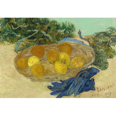 Grafika - 1000 pièces - Vincent Van Gogh - Still Life of Oranges and Lemons with Blue Gloves, 1889