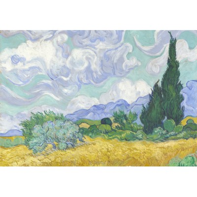 Grafika - 1000 pièces - Van Gogh Vincent - Champ de Blé avec Cyprès, 1899