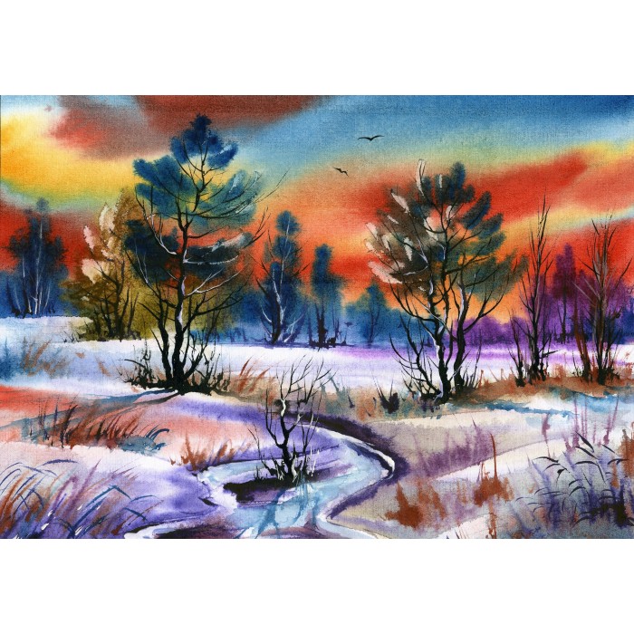 Puzzle Grafika-F-32801 Winter Water