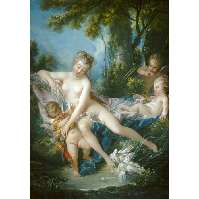 Puzzle Grafika-F-32826 François Boucher : Le Bain de Venus, 1751