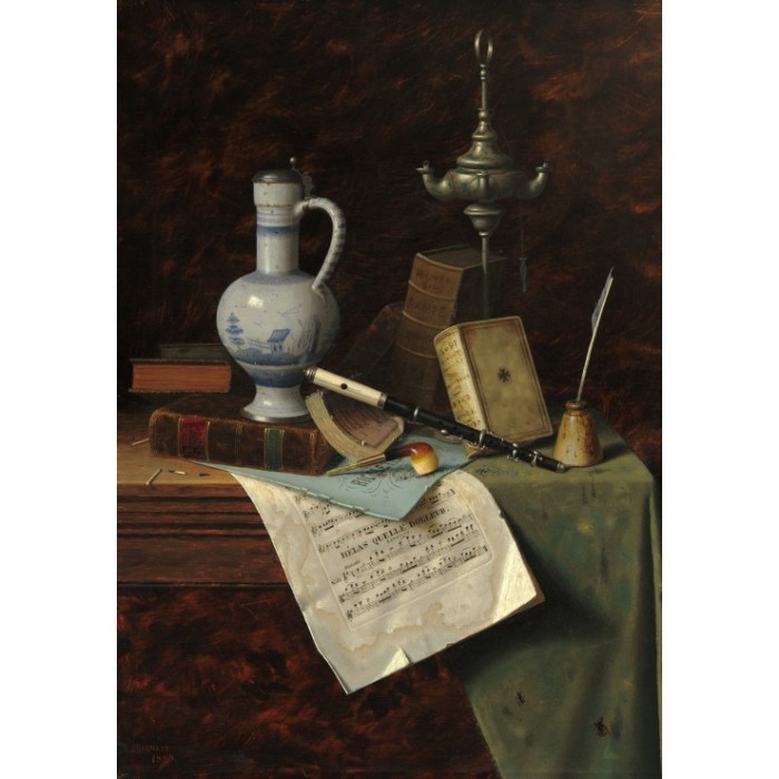 Puzzle Grafika-F-32835 William Michael Harnett: My Gems, 1888