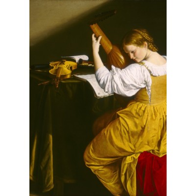 Grafika - 1000 pièces - Orazio Gentileschi: The Lute Player, 1612/1620