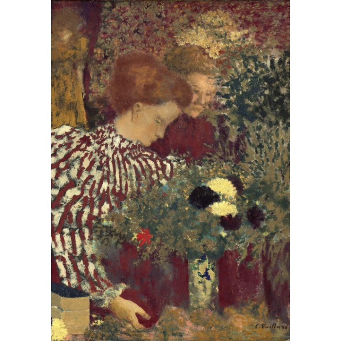 Puzzle Grafika-F-32850 Edouard Vuillard: Woman in a Striped Dress, 1895