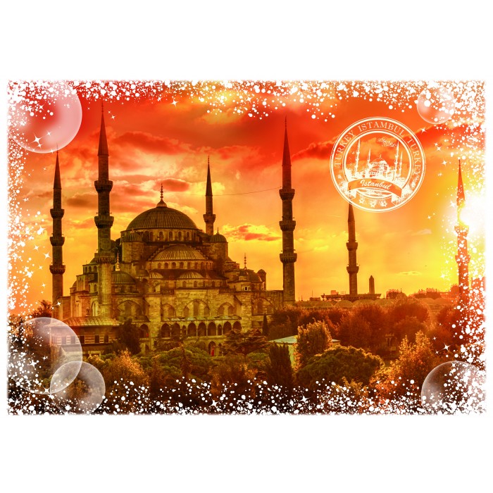 Puzzle Grafika-F-33017 Travel around the World - Turquie - Sunset