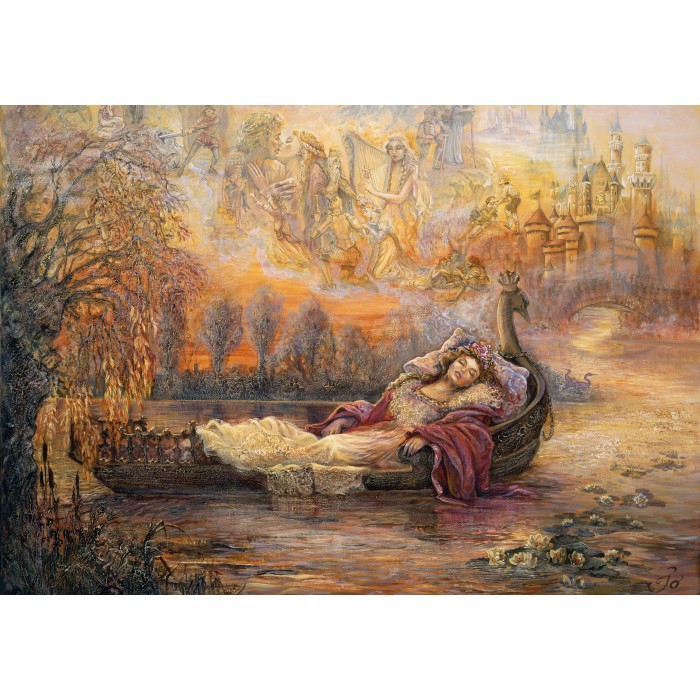 Puzzle Grafika-F-33024 Josephine Wall - Dreams of Camelot