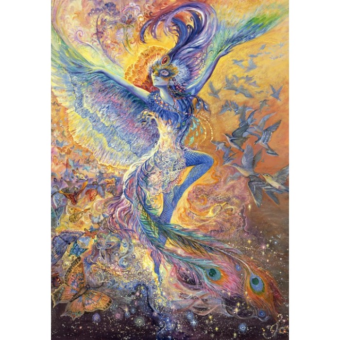 Puzzle Grafika-F-33028 Josephine Wall - Blue Bird