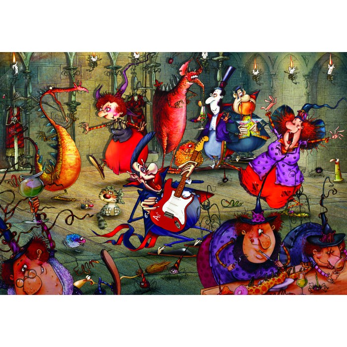 Puzzle Grafika-F-33185 François Ruyer - La Fête des Sorcières