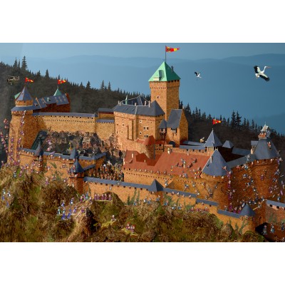 Grafika - 1000 pièces - Haut-Koenigsbourg Castle